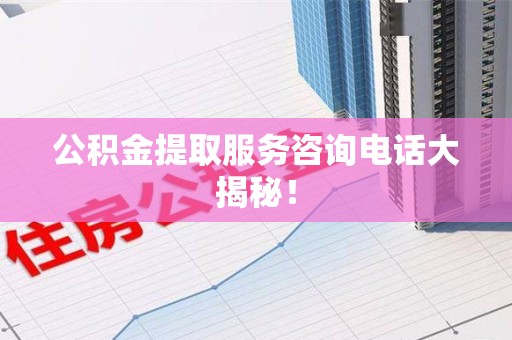 谯城公积金提取服务咨询电话大揭秘！